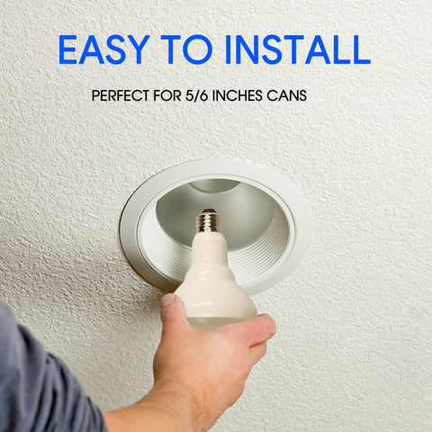 Energetic Lighting BR30 LED recessed bulb E26 base retrofit.