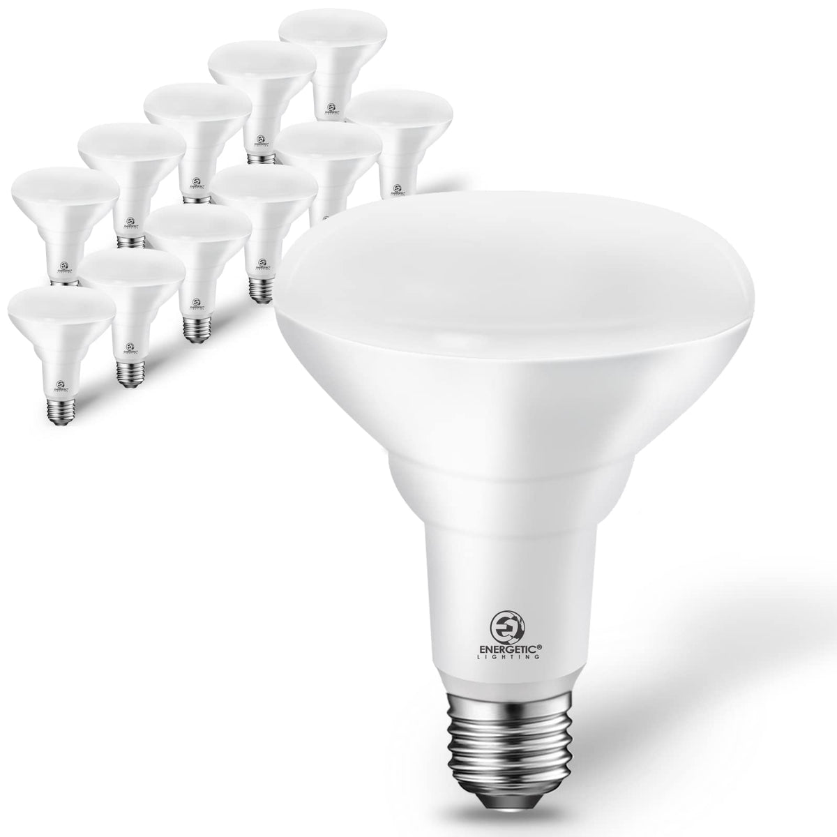 Energetic Lighting BR30 LED recessed bulb packaging for easy installation.