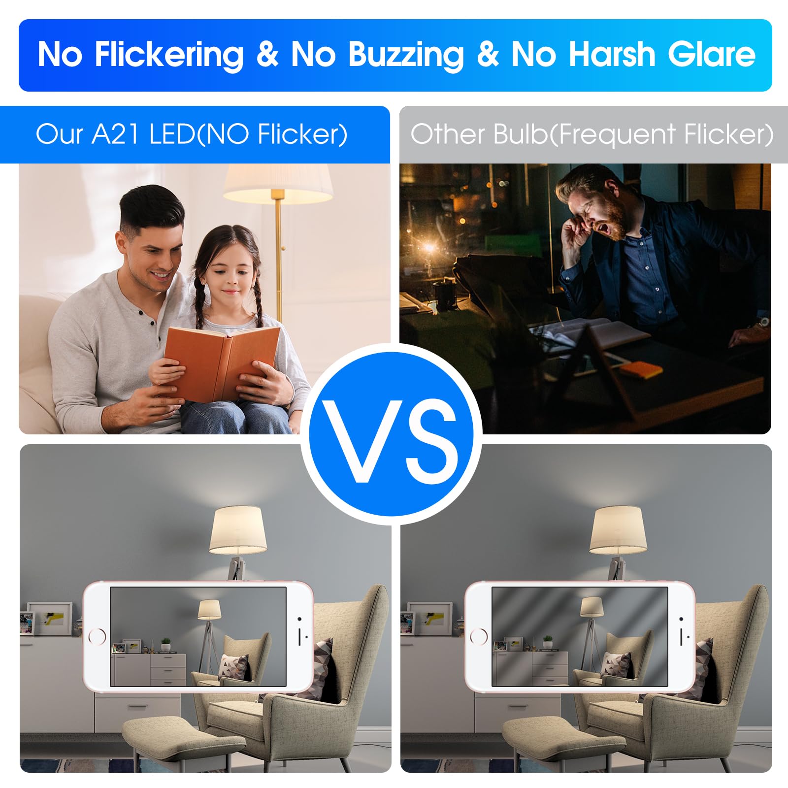 Energetic Lighting damp-rated bulbs for bathrooms and porches