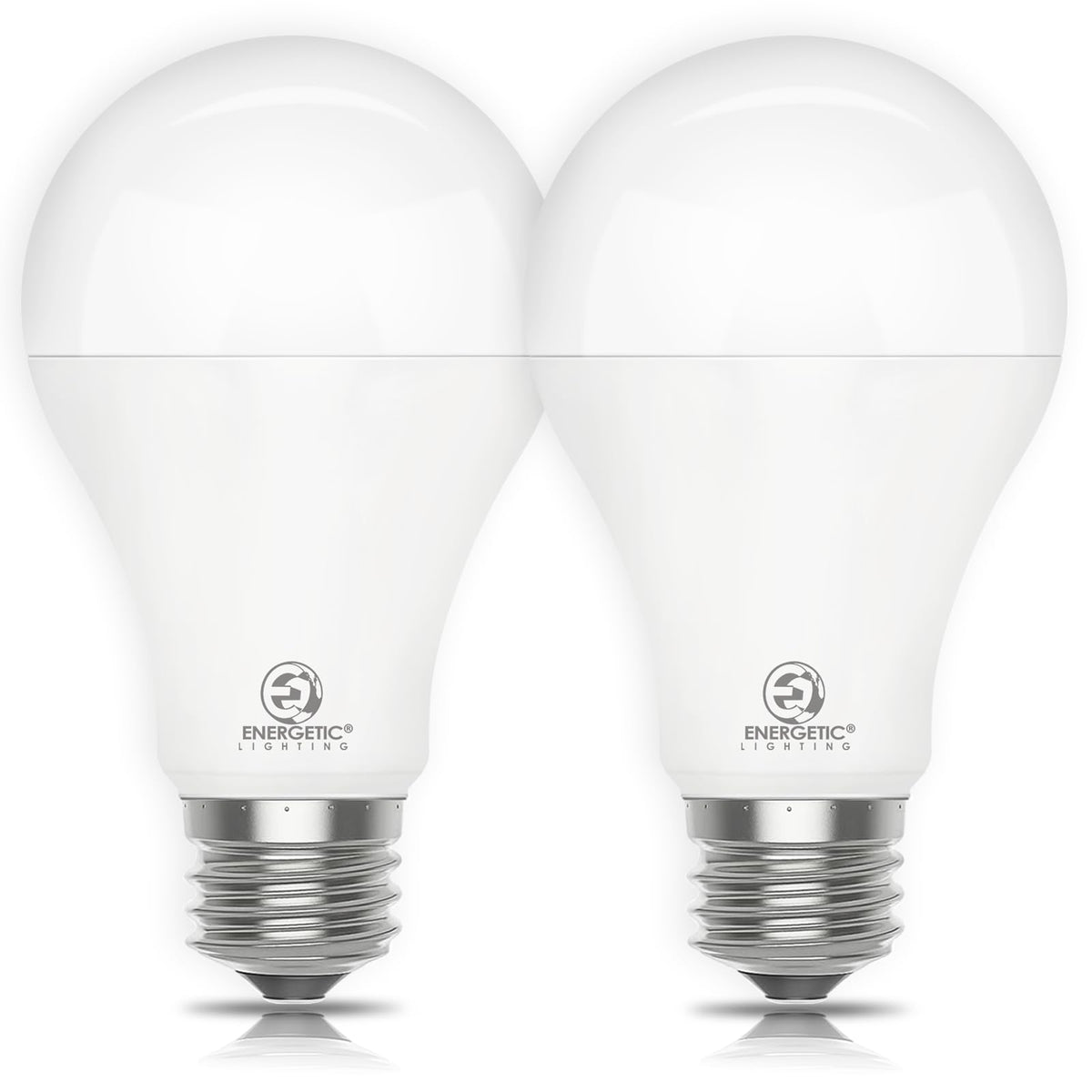 Energetic Lighting dimmable A21 LED bulb with 150W-equivalent brightness for living rooms.