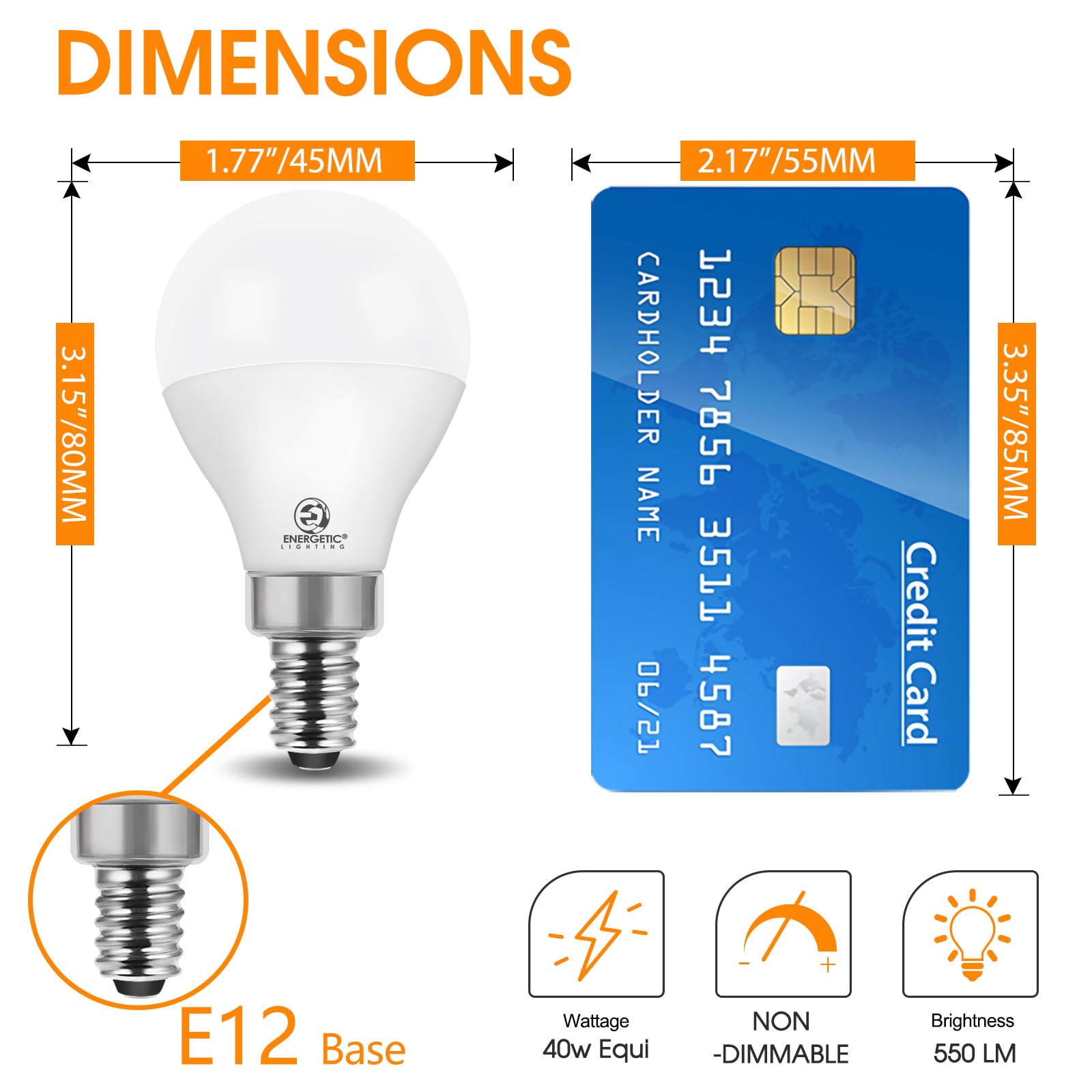 Energetic Lighting Energetic A15 LED bulb in a chandelier delivering warm ambience and long life.