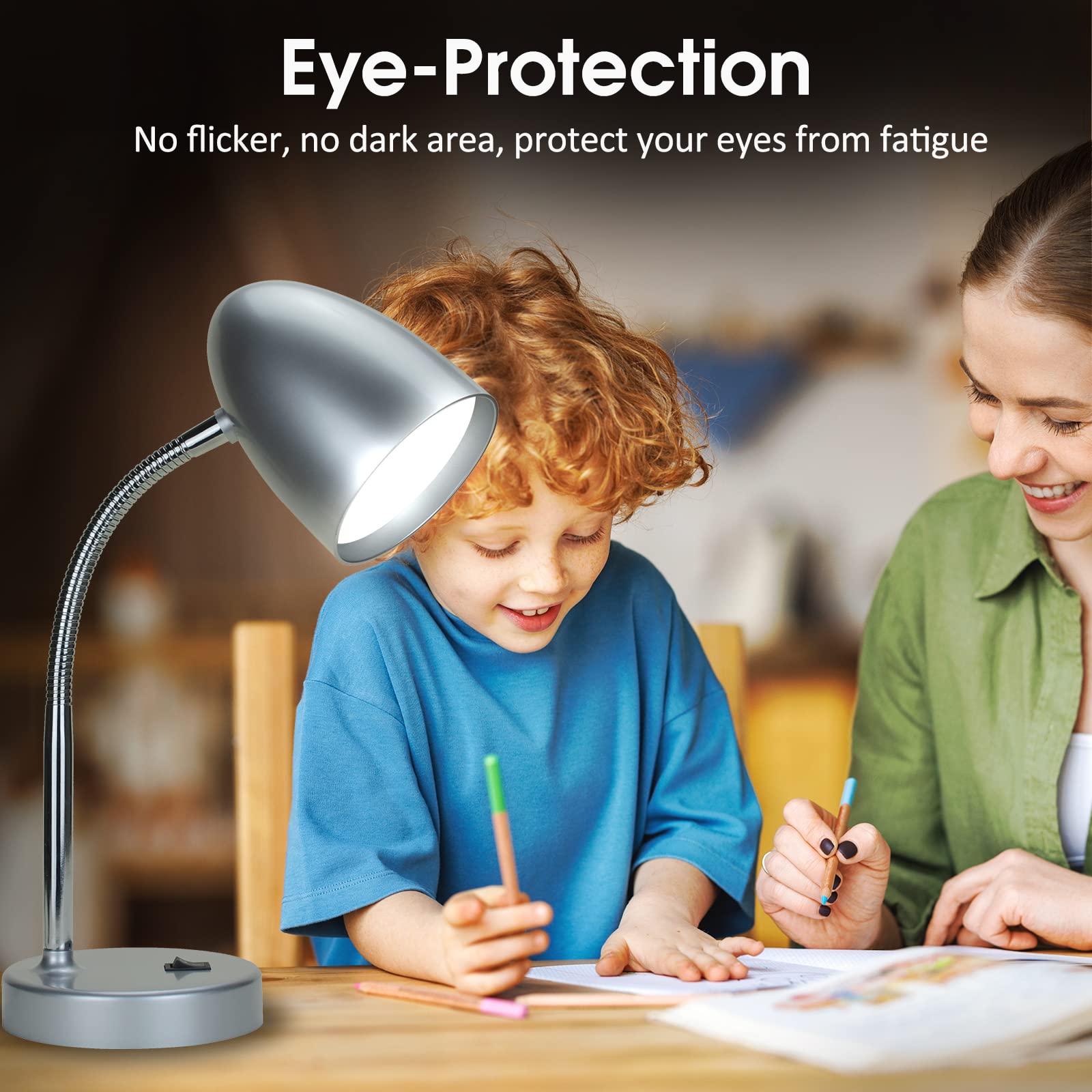 Energetic Lighting eye-comfort light minimizes flicker for reading
