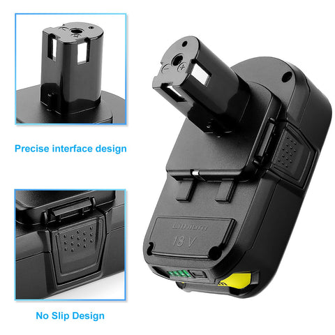 Compact Energup 18V battery pack for extended tool sessions.