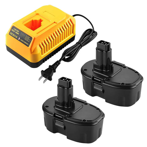 energup 2-pack replacement dc9099 dewalt 18v battery extended runtime