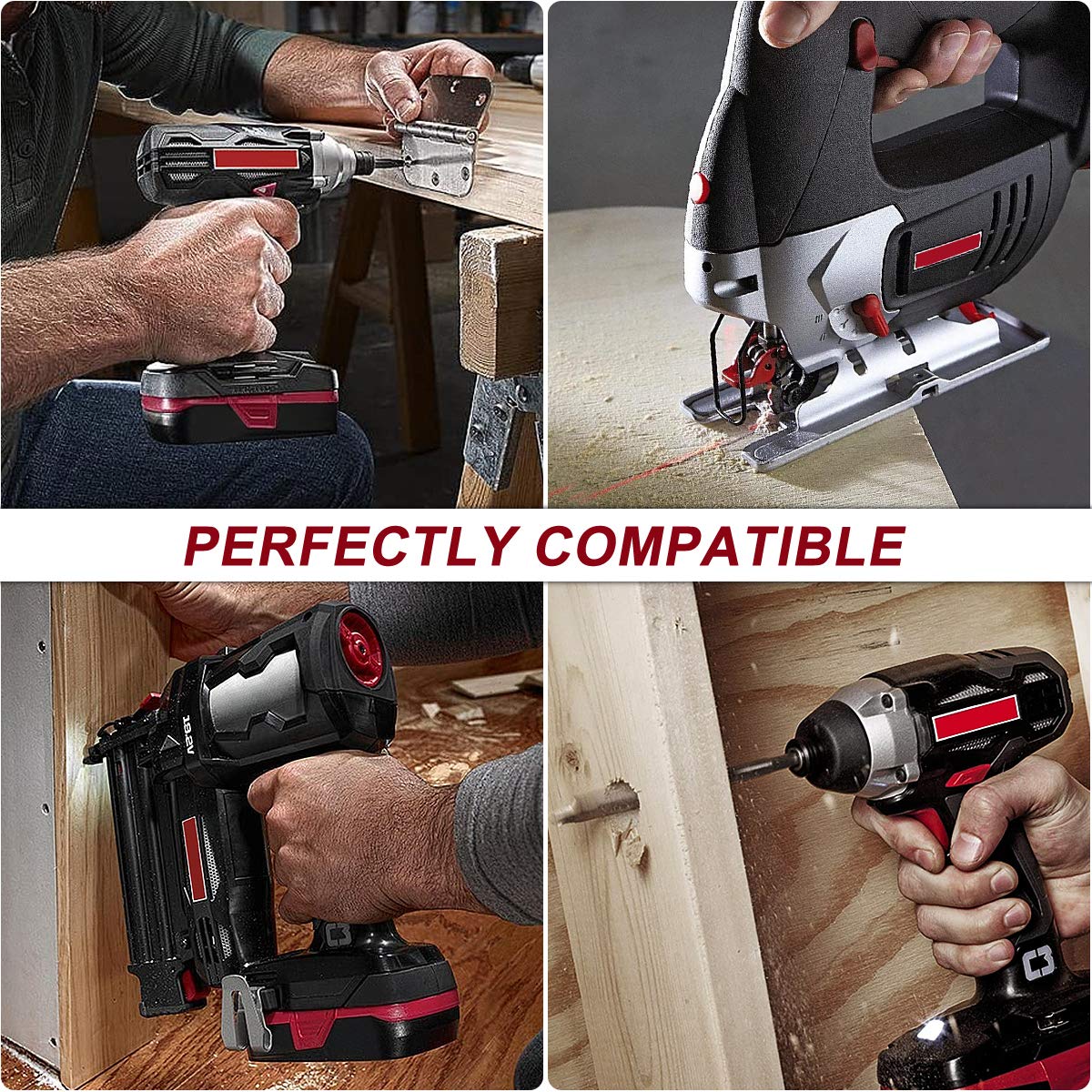 energup 2Pack 19.2V battery in use with power tools during DIY projects