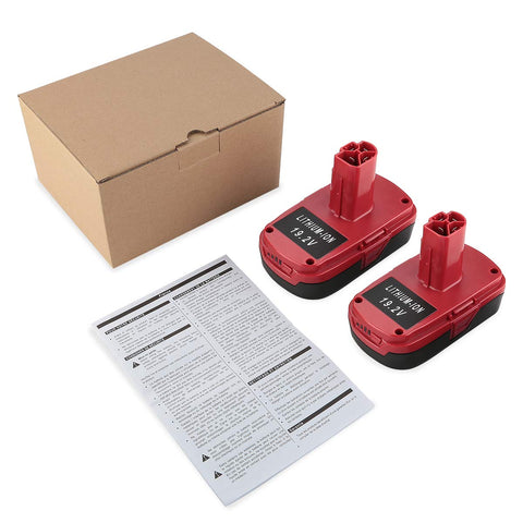 energup 2Pack 19.2V battery safe with over-discharge and short circuit protection