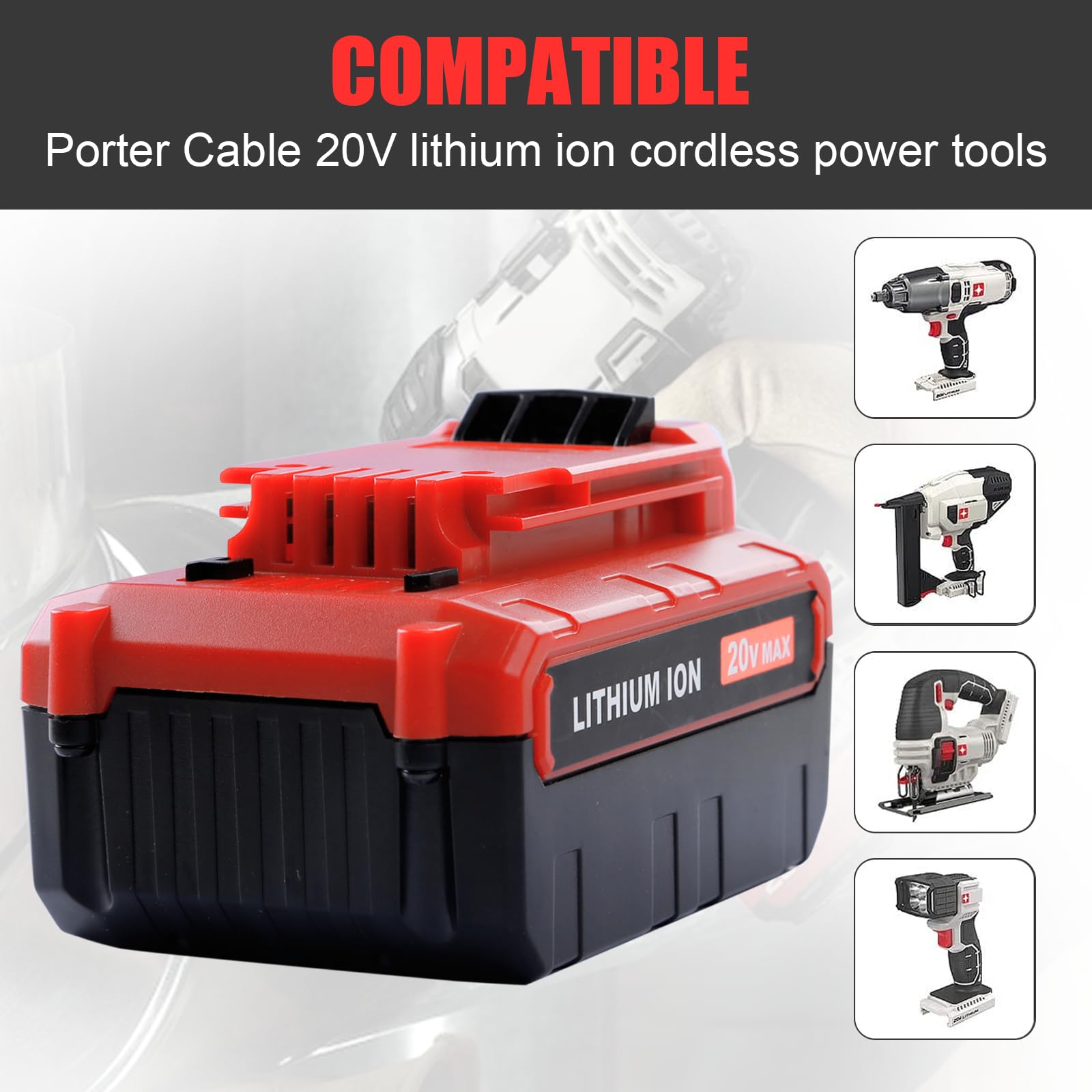 Energup 2Pack PCC685L battery right view showing compact replacement design.