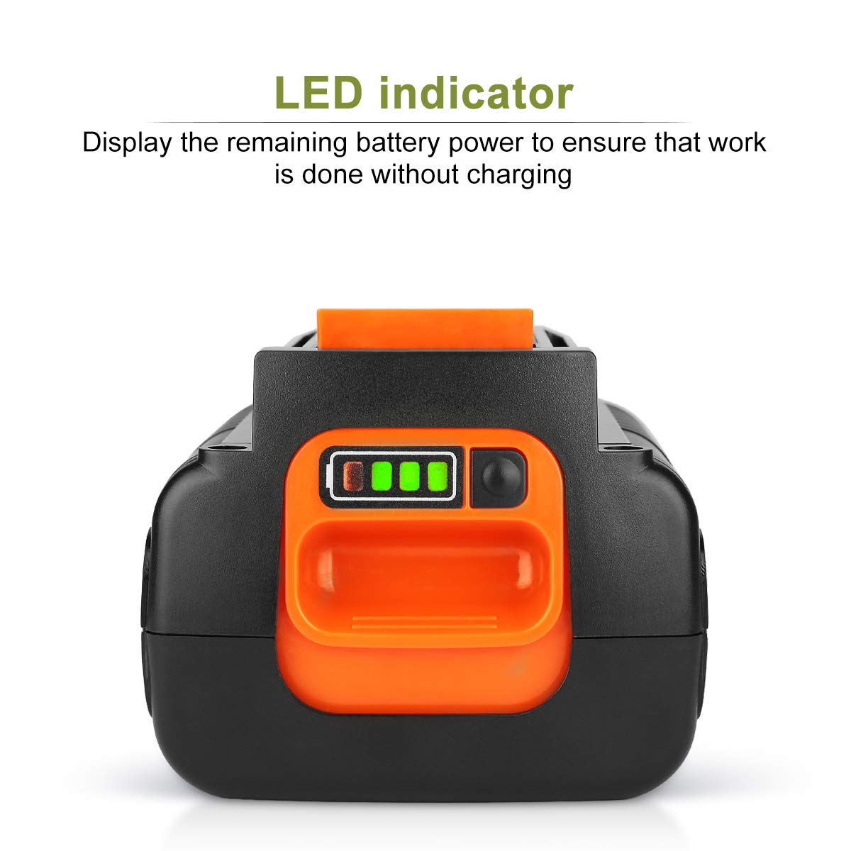 In-use Energup 40V Max battery powers tools smoothly and efficiently.