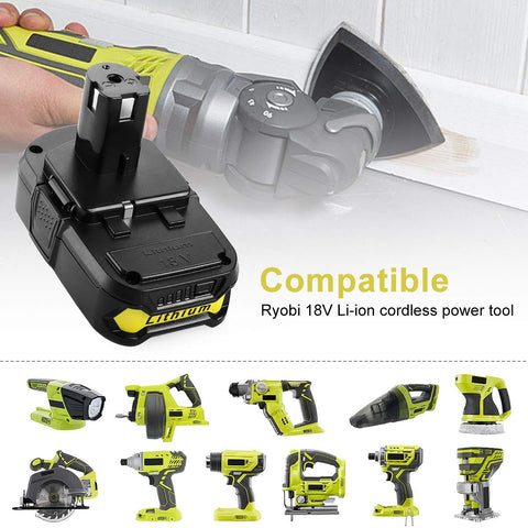 Energup 18V charger with 3.5A output for quick charging.