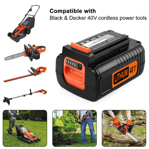 Energup compatible with Black & Decker 40V tools for versatile use.
