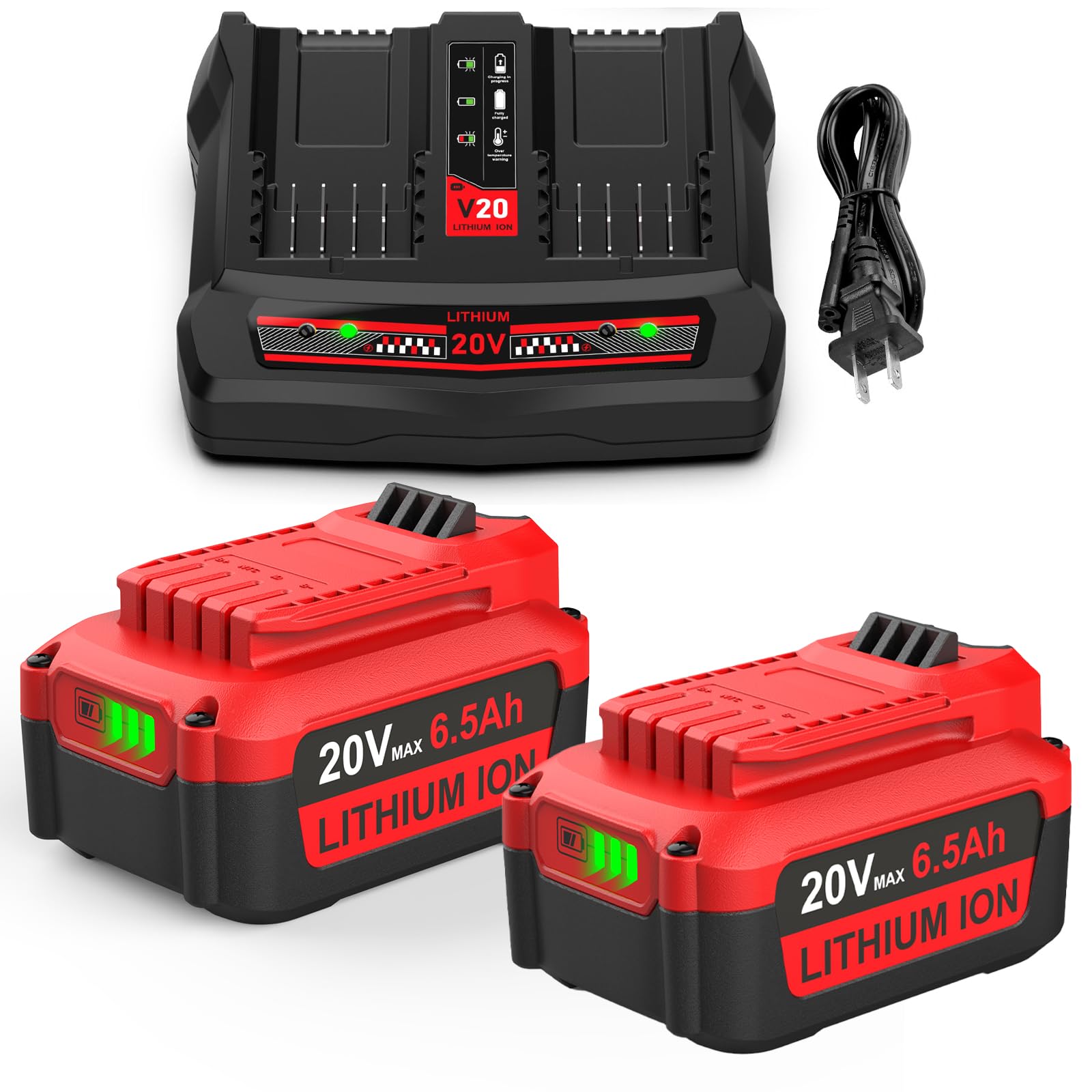 Energup 2Pack 20V battery powers Craftsman tools for longer sessions.