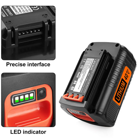 Energup LCS40 fast charger powering 40V batteries for quick projects.