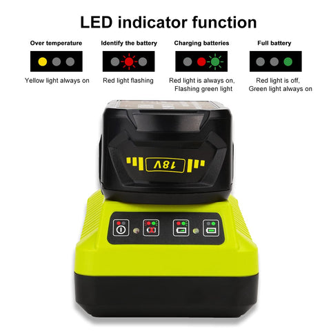 energup ryobi 18V battery p107 compatible for frequent use.