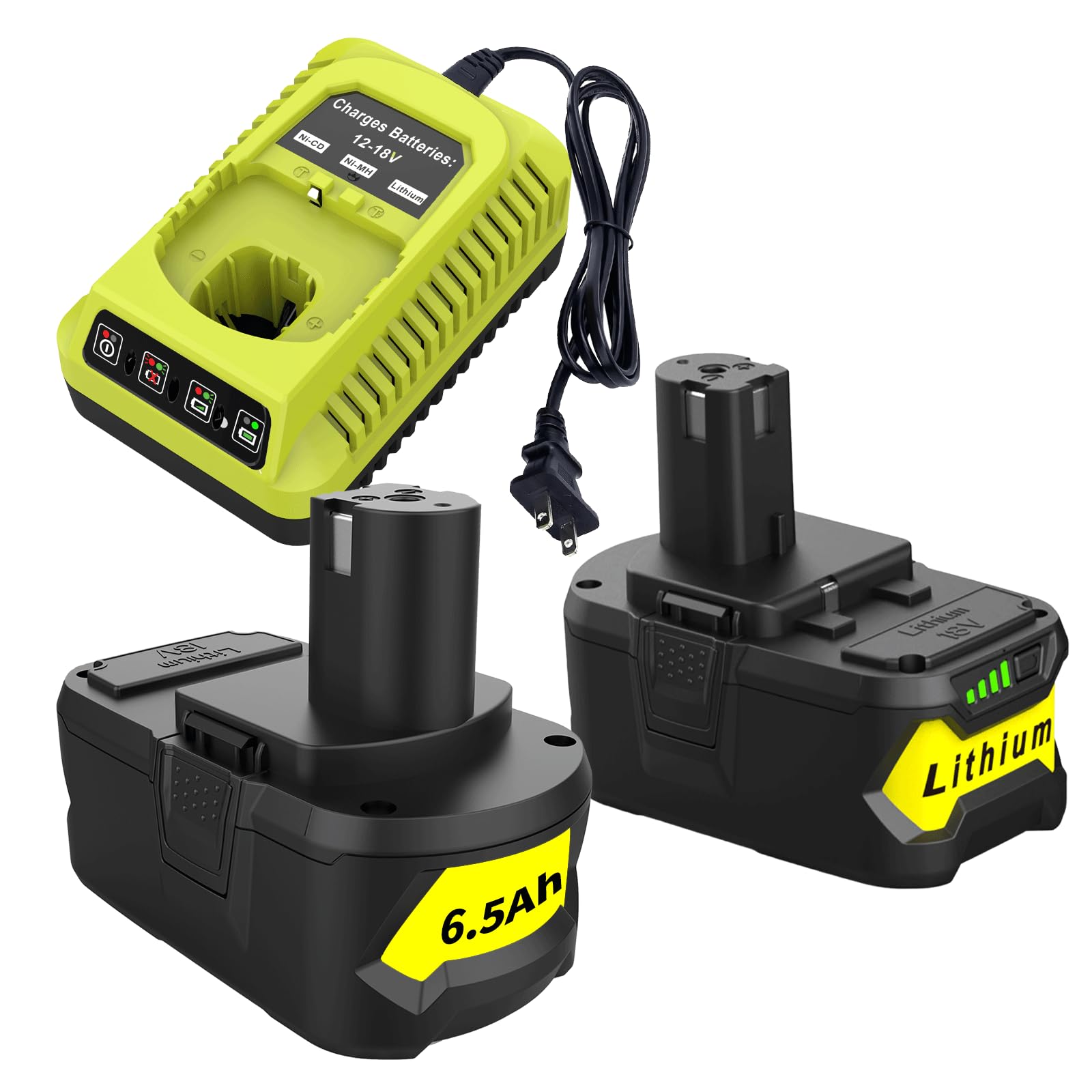 energup ryobi charger indicators show charge status clearly.