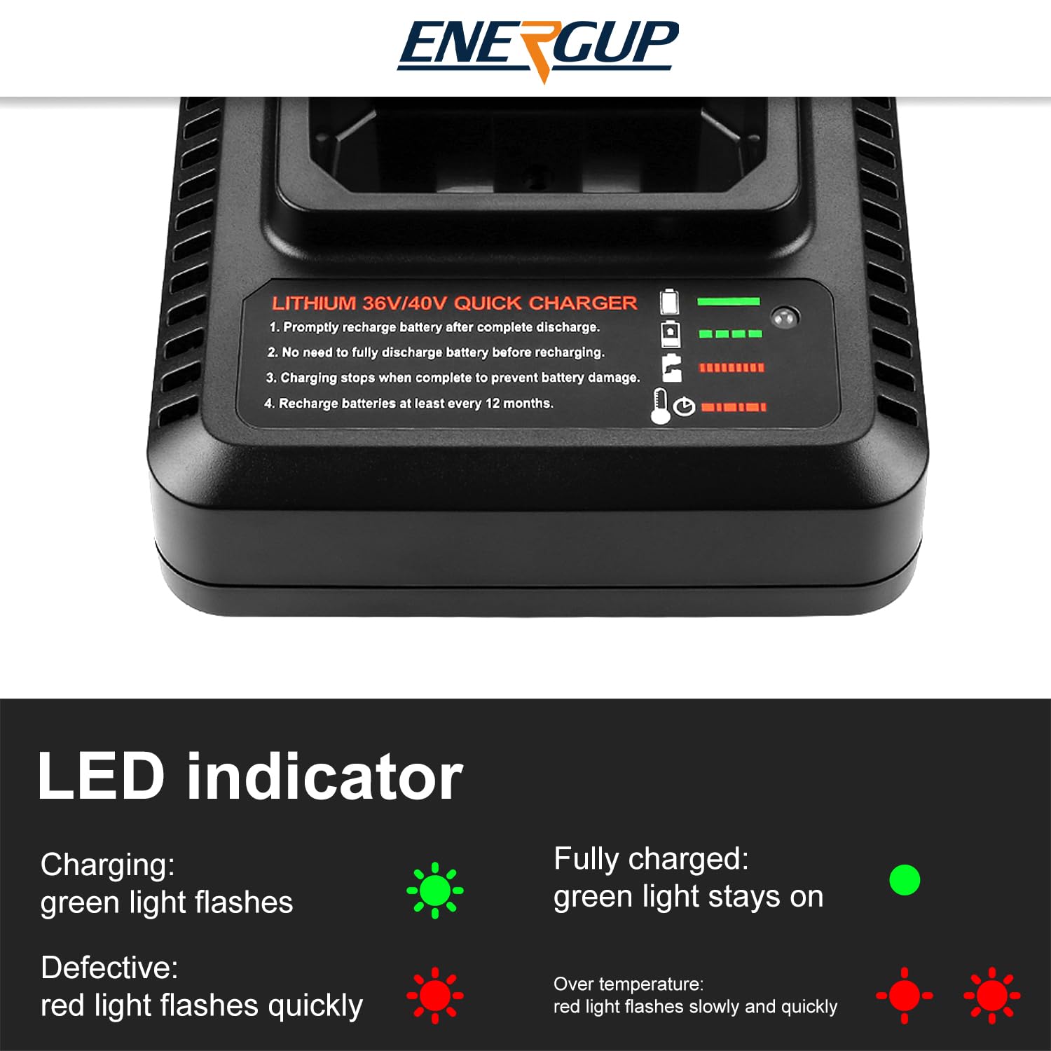 Energup CE/FCC/RoHS certified for safe operation.