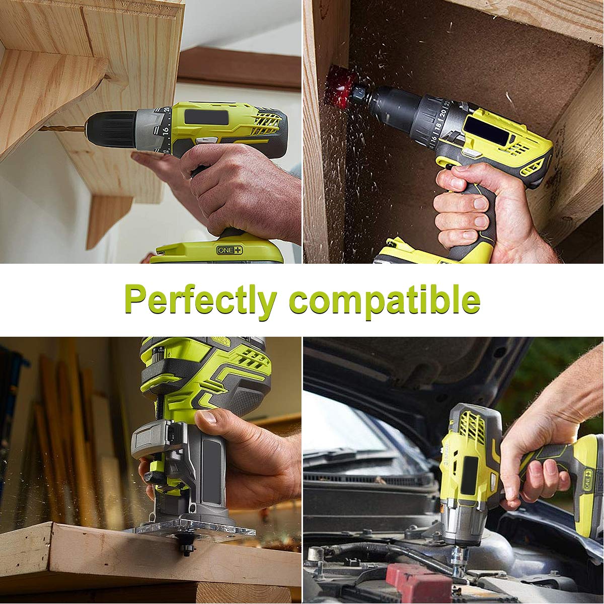 Energup ready-for-Ryobi 18V One Plus tools due to solid compatibility.