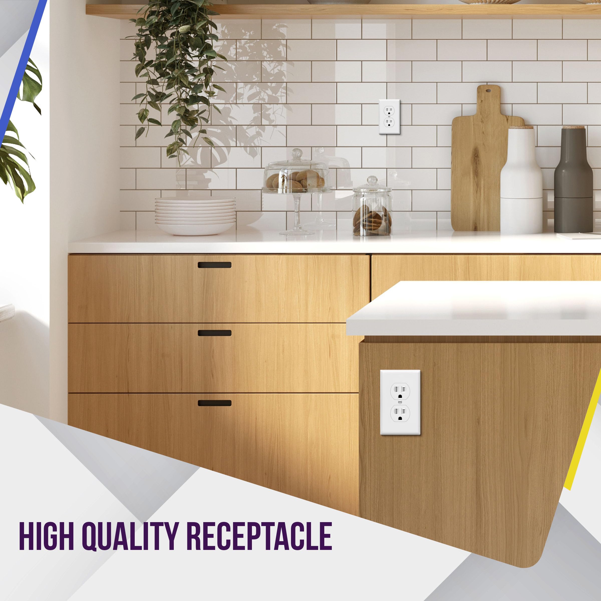 ENERLITES 10-pack outlets set for quick renovations and upgrades.