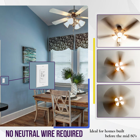 Enerlites 17001-F3-W wall plate design for clean installation