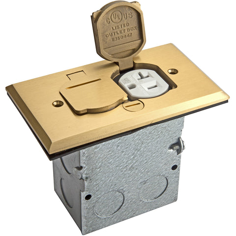 ENERLITES 20A tamper-weather resistant receptacle delivers reliable floor power in high-traffic areas