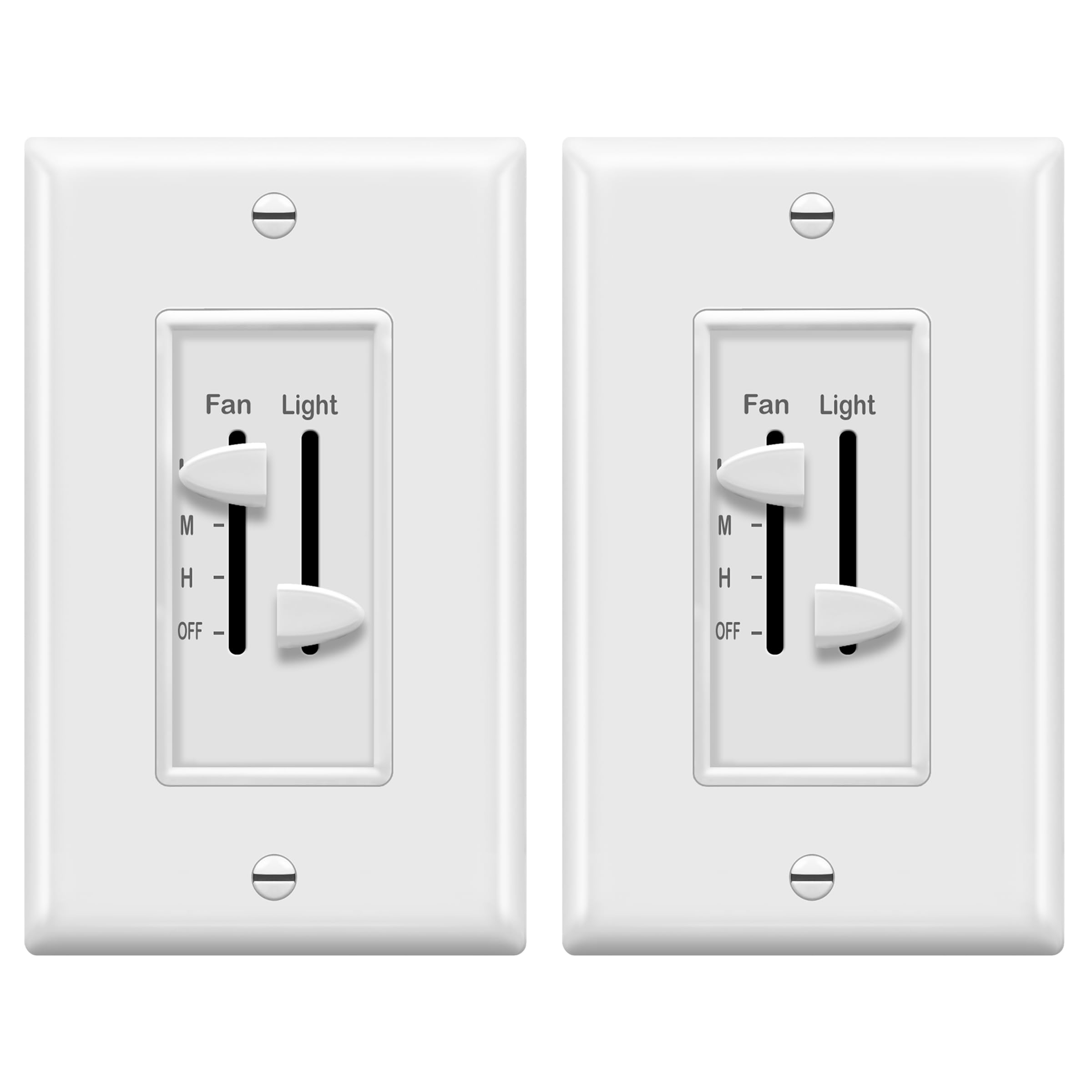 Enerlites 3-speed fan control front view for convenient home use