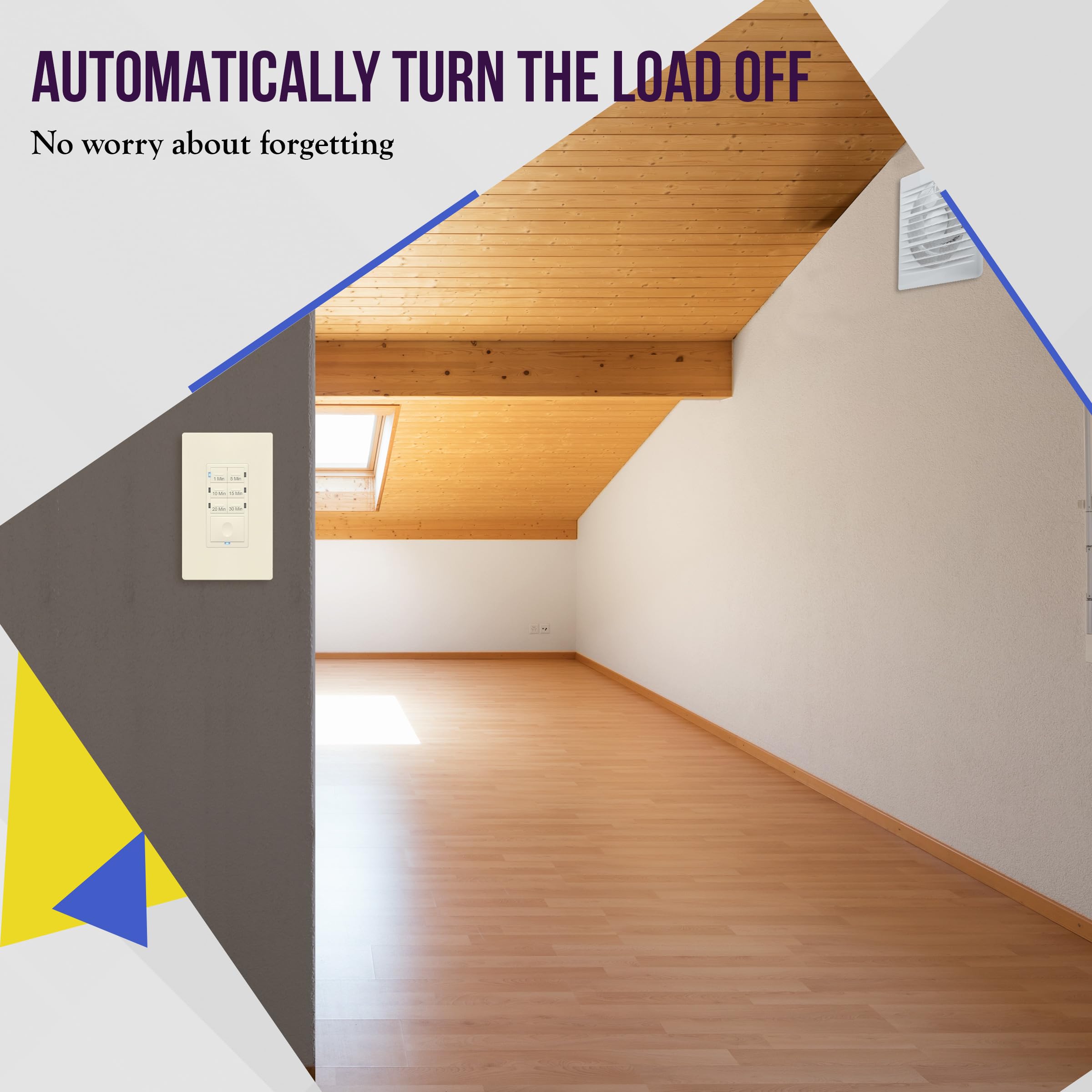 Enerlites closet and pantry countdown switch supports energy-conscious spaces