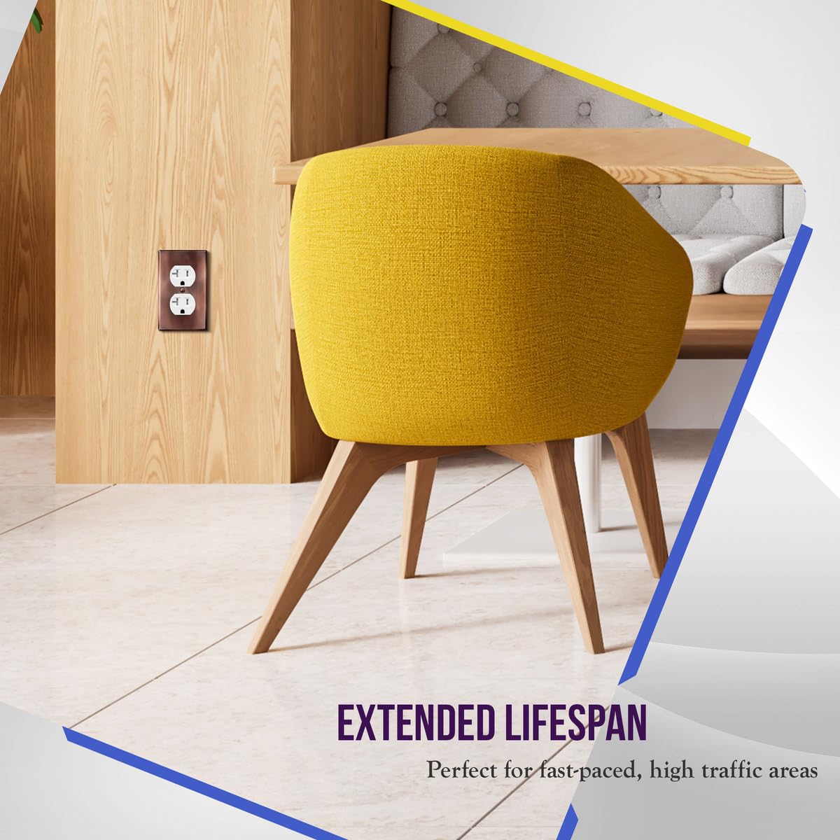EnerLites duplex cover supports easy cleaning and low maintenance
