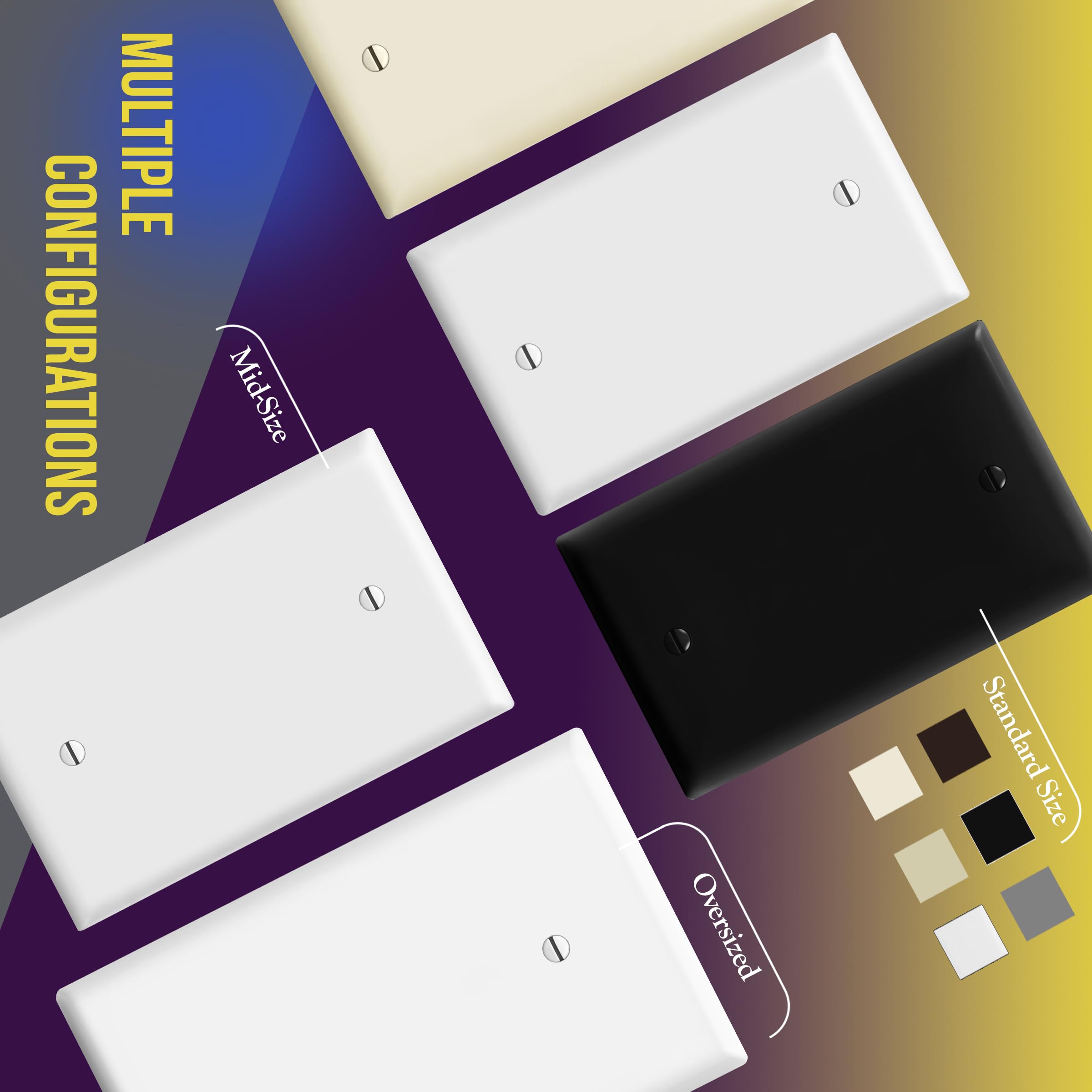 Enerlites gloss white plate complements modern interiors and hides minor imperfections