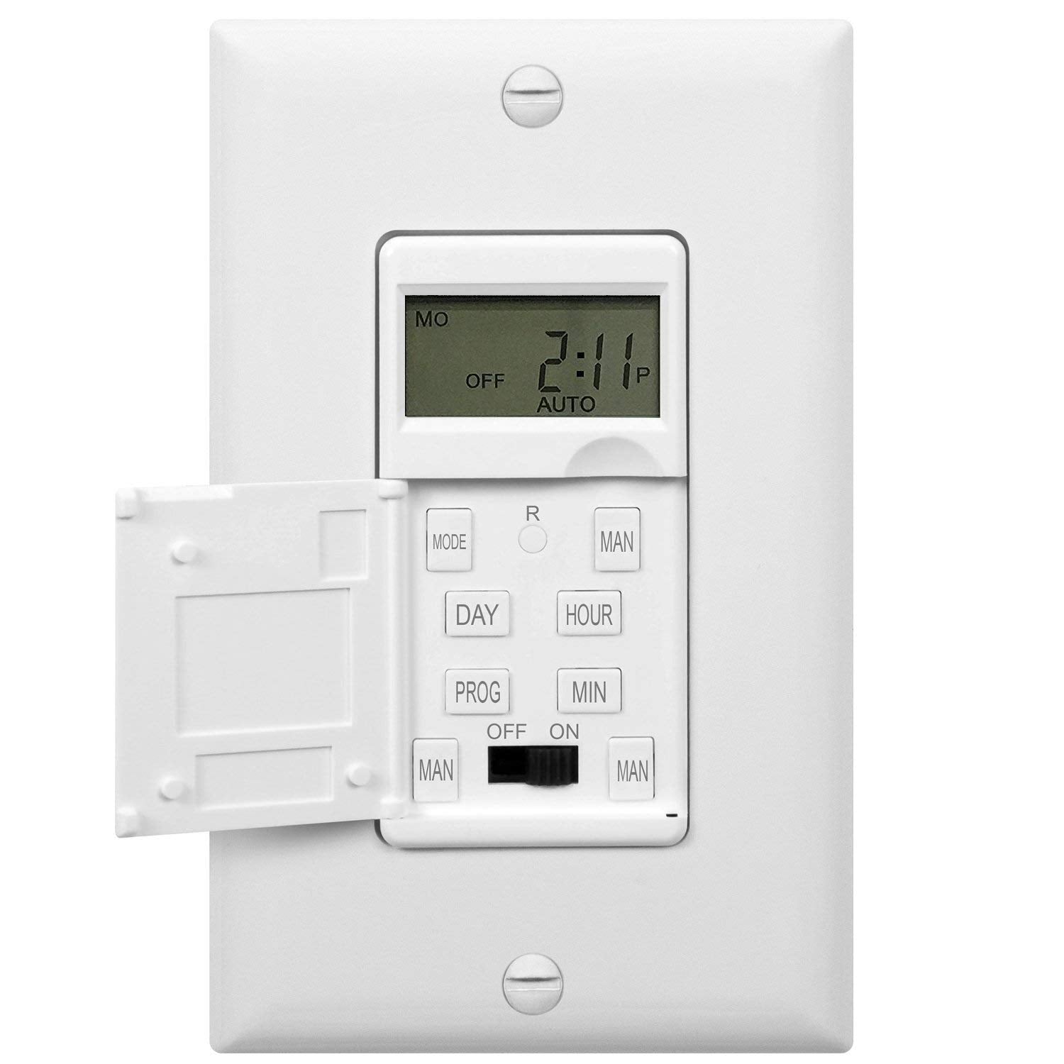 ENERLITES HET01-C timer back view highlighting backup battery