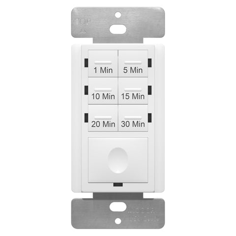ENERLITES HET06A-J-W countdown timer switch with 30-minute setting for energy savings.