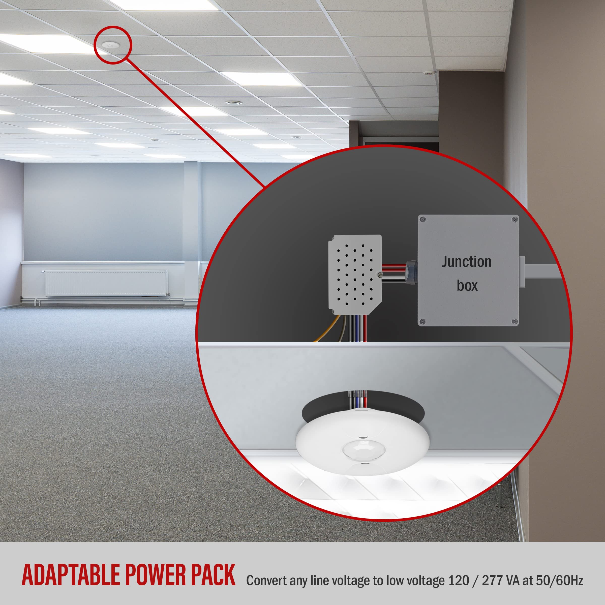 Enerlites MPP-24 input voltage compatibility supports 120/277V AC for versatile installs.