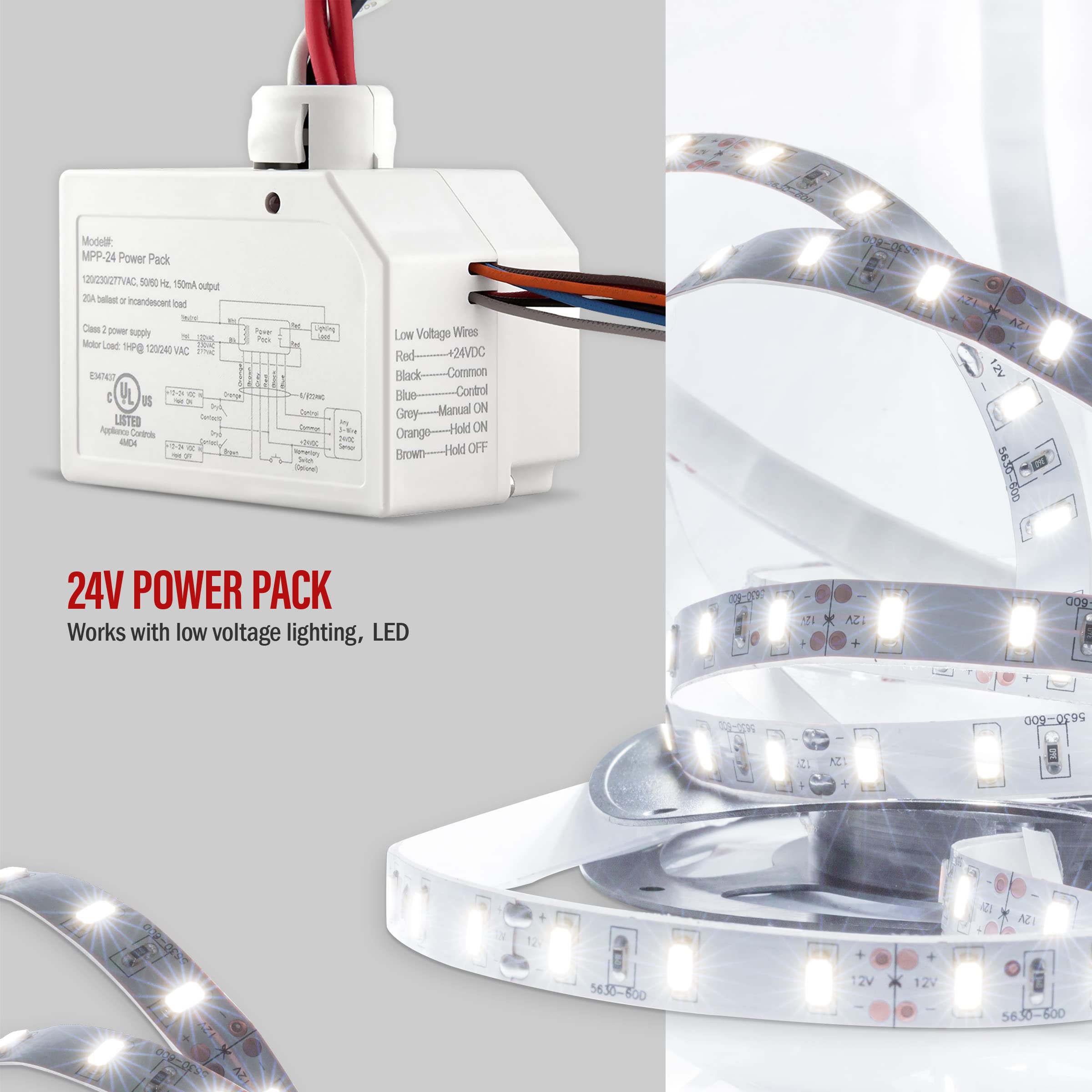 Enerlites MPP-24 installation kit demonstrates quick wiring and mounting options.