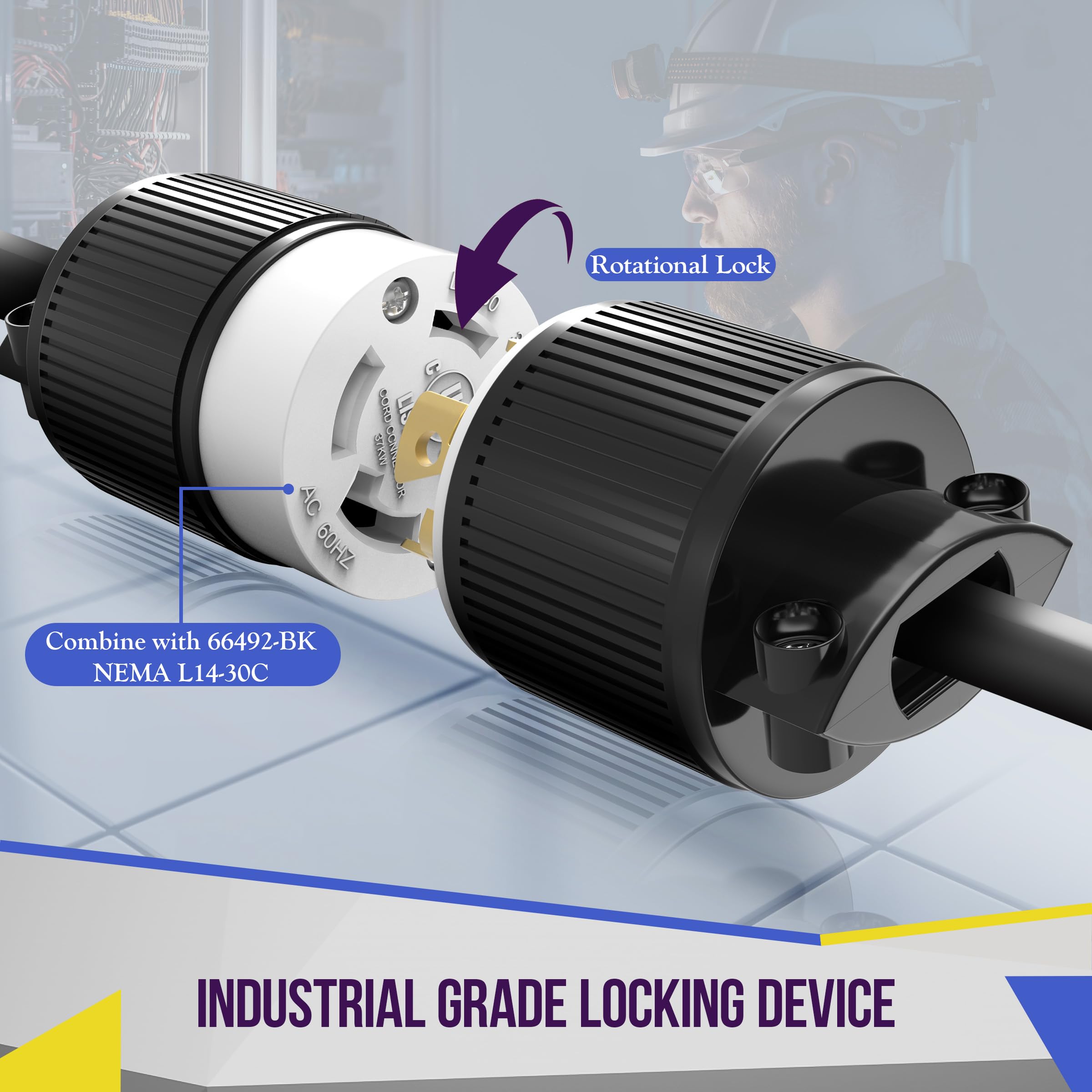 ENERLITES lock-to-lock action demonstrates easy DIY installation.