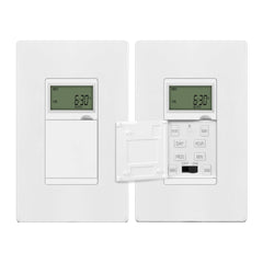 Enerlites programmable digital timer switch front view with scheduling controls