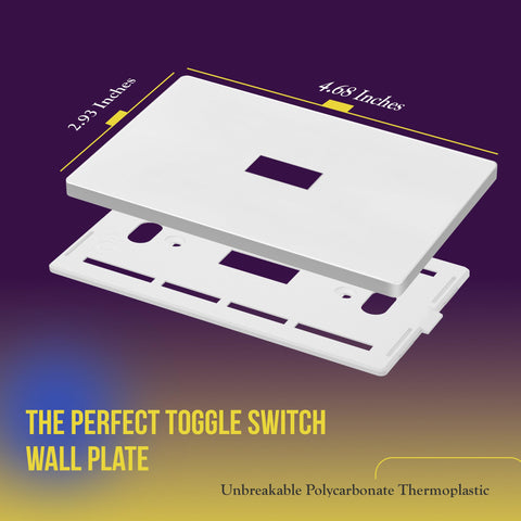 Enerlites screwless wall plate highlighting child-safe design for safe use