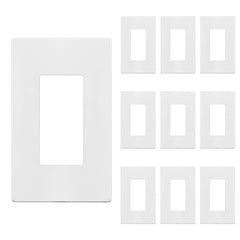 Enerlites screwless wall plate front view for a sleek room aesthetic