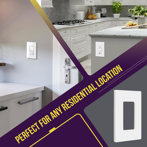 Enerlites screwless wall plate pack 10 demonstrates great value
