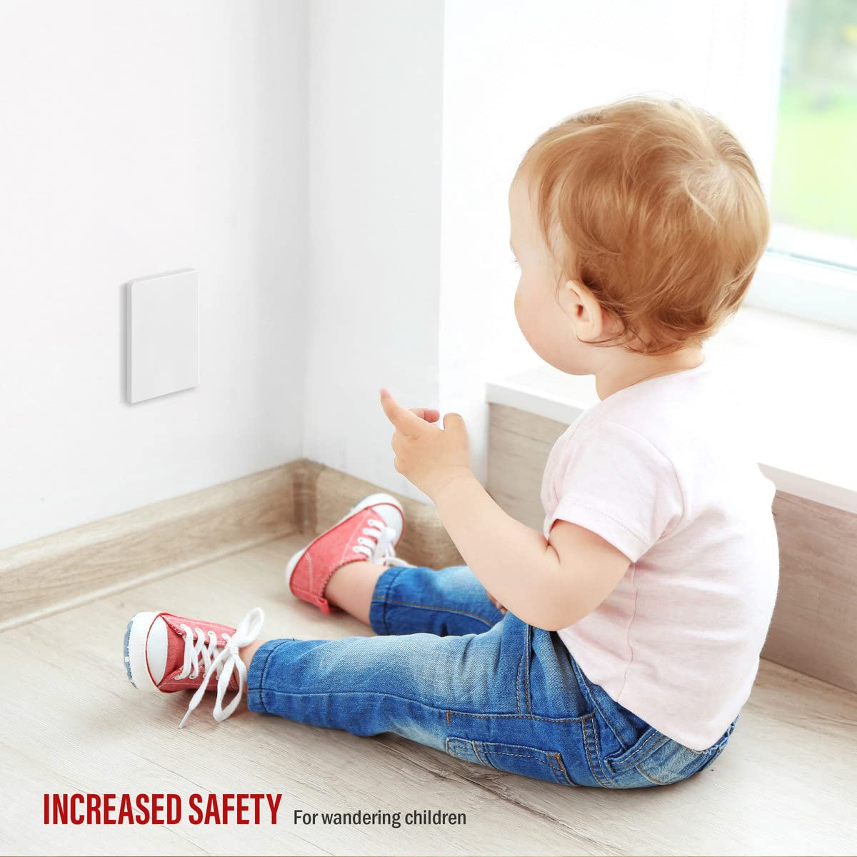Enerlites screwless plate offers child-safe design and tidy installation.