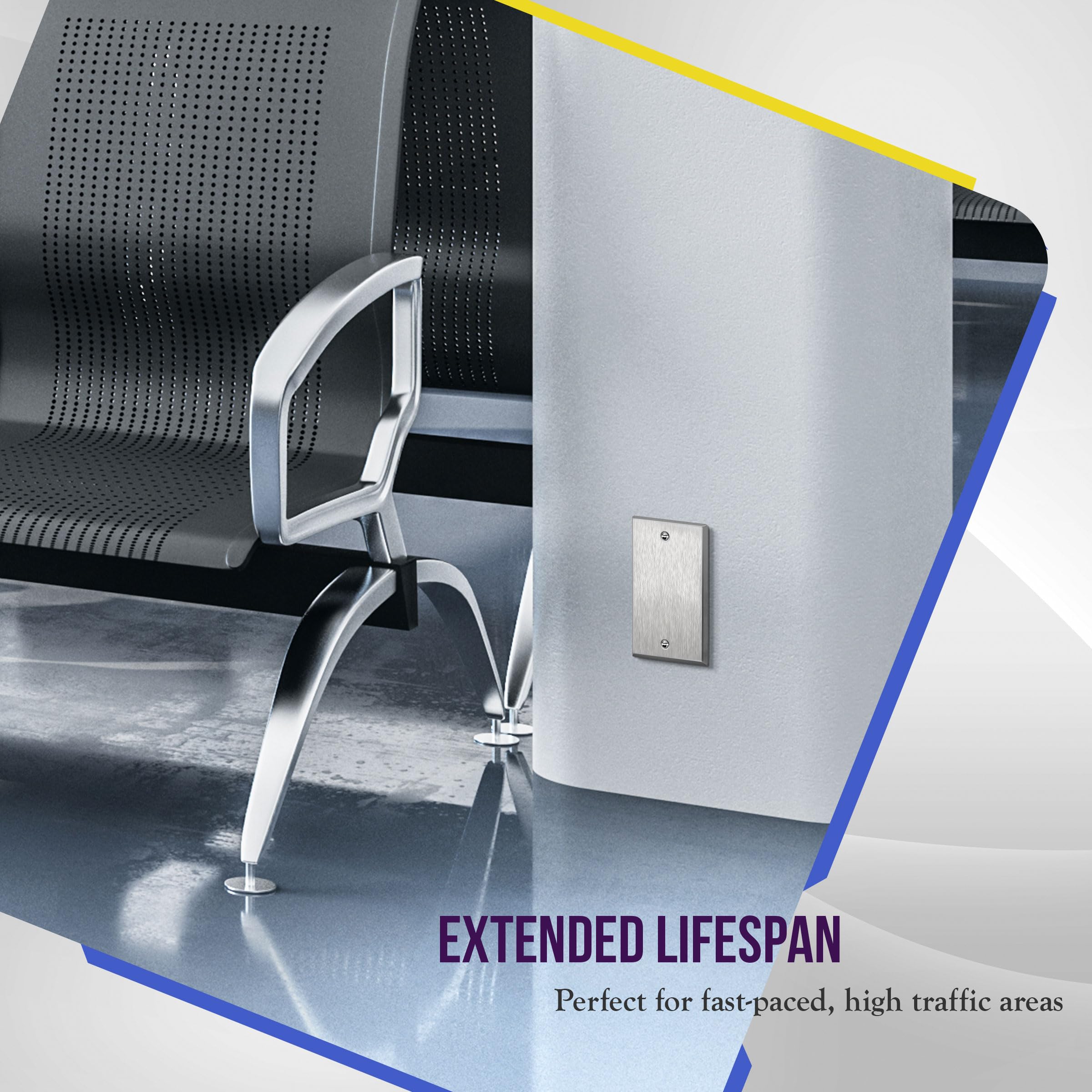 ENERLITES UL-listed wall plate for safe electrical coverage