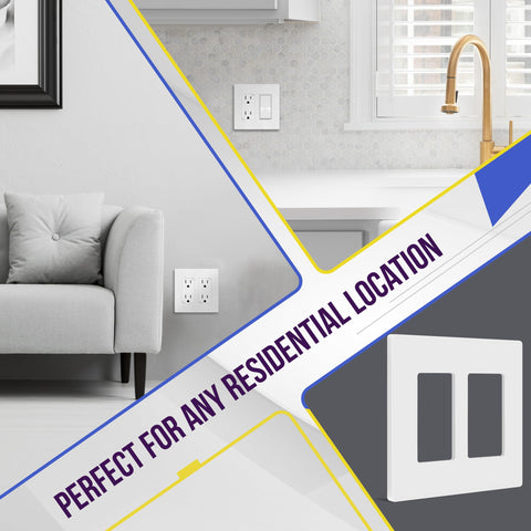 ENERLITES wall plate offers heat and fade resistance for busy kitchens
