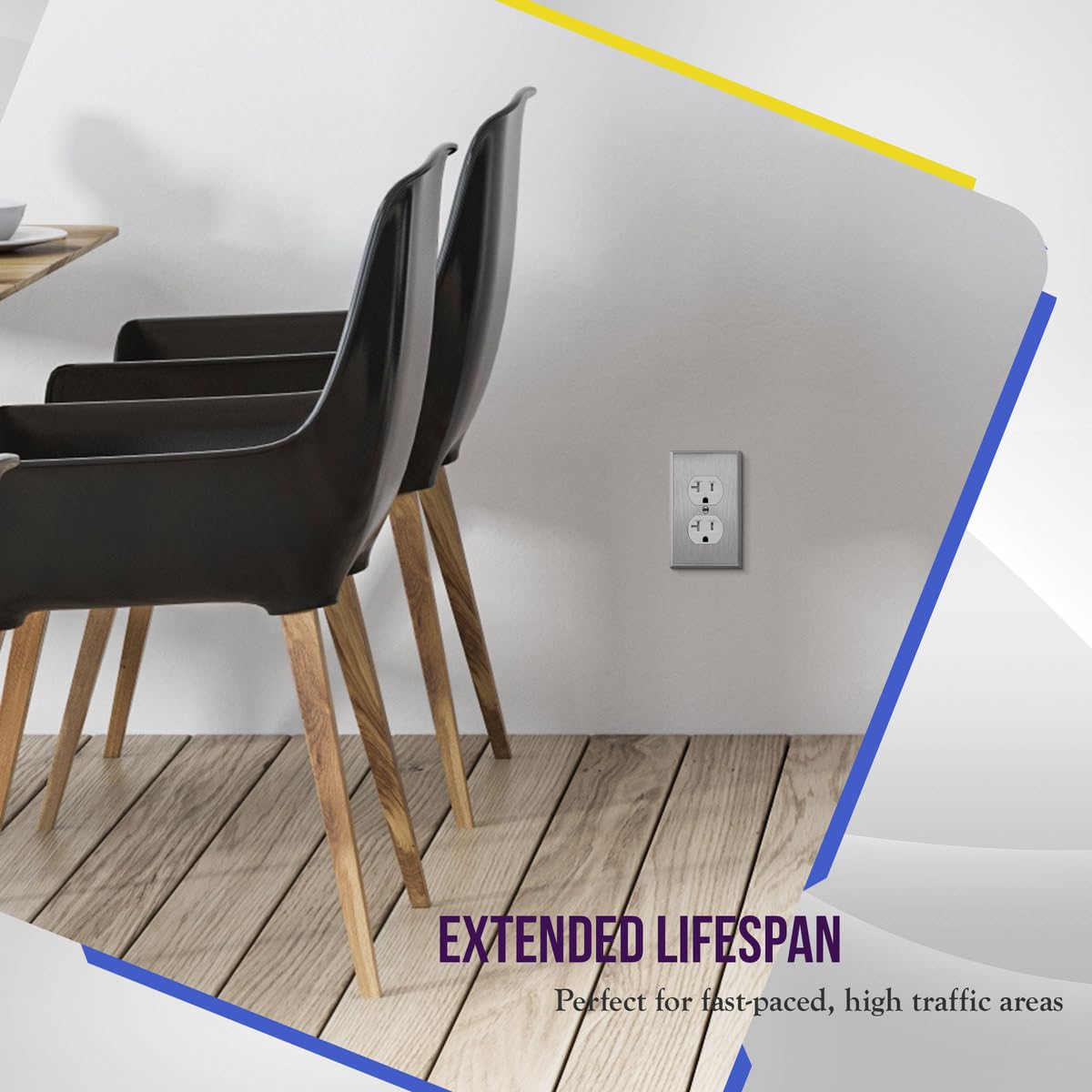 Enerlites wall plate in a commercial space showcases reliable protection