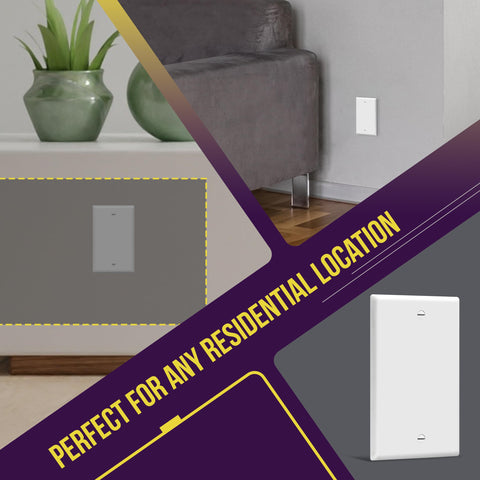 Enerlites wall plate cover with painted screws to match the finish