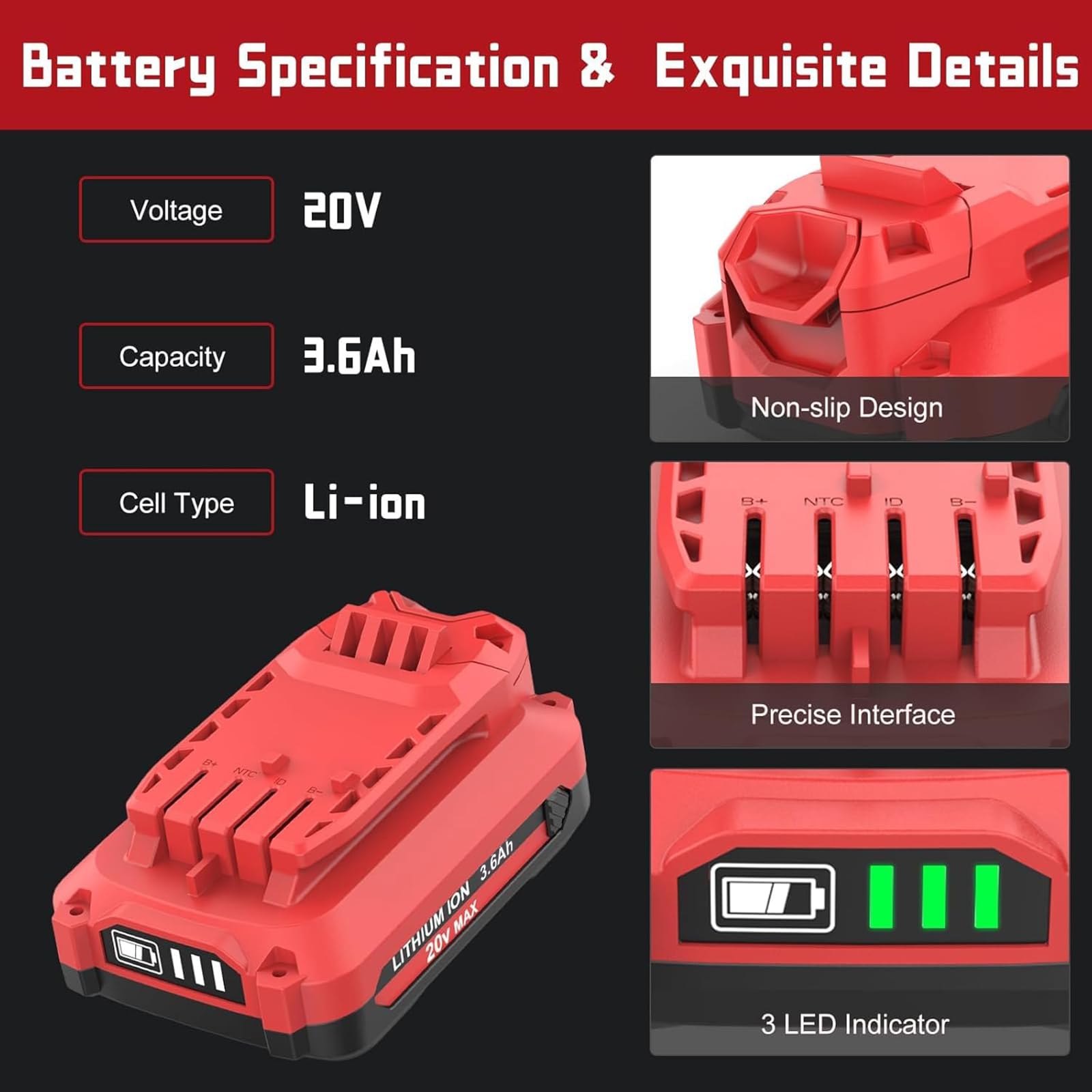 Enermall 20V battery compatibility with Craftsman V20 tools