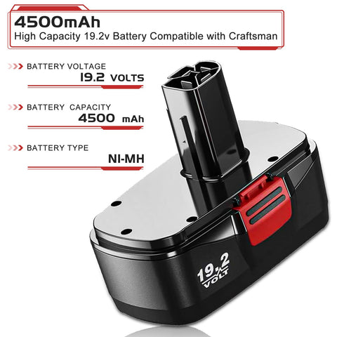 EnerMall packaging close-up for Craftsman replacement batteries