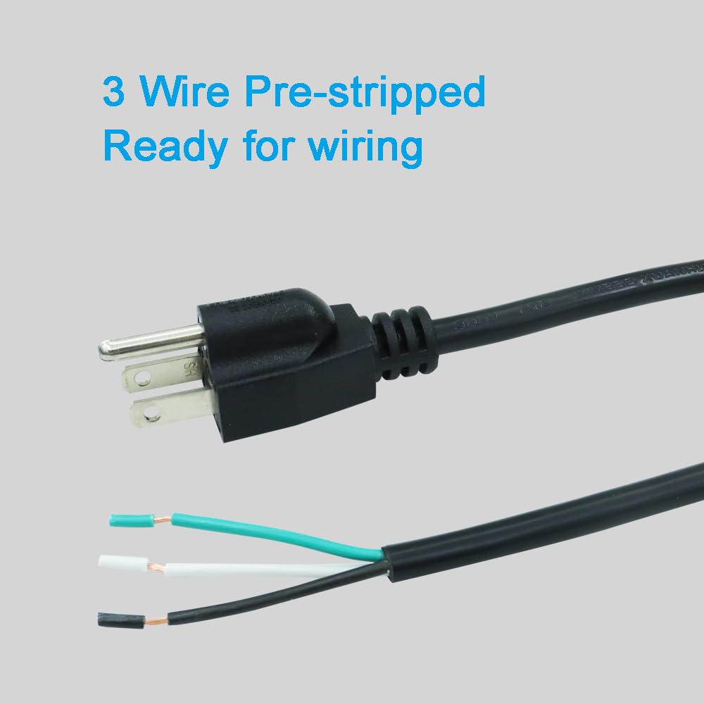 EnerSystec 3 prong plug 18 AWG cord for versatile tool and appliance connections