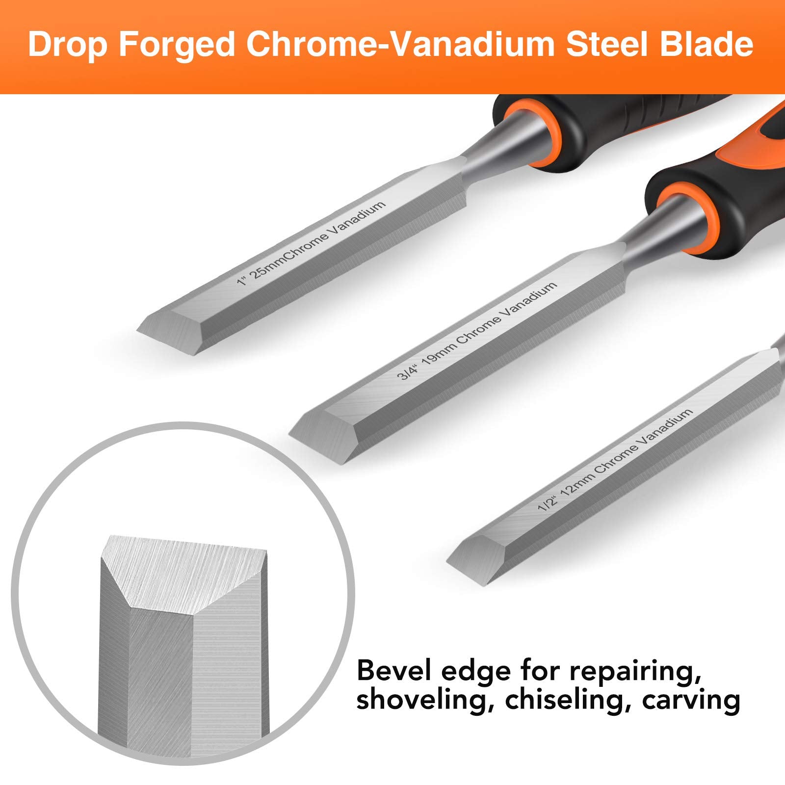 ENERTWIST ergonomic handle and robust strike cap for safe hammering