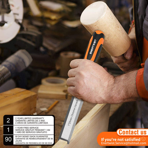 ENERTWIST hard case storage keeps chisels secure during transport