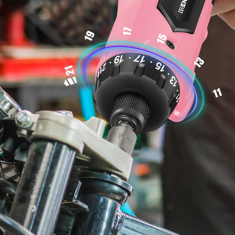 Enertwist 1/4 inch hex chuck enables fast bit changes