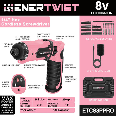 Enertwist precision clutch 21 plus 1 for controlled driving and drilling