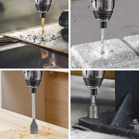 ENERTWIST spade bits help fast wood boring for larger holes.