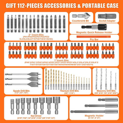 ENERTWIST titanium-coated drill bits offer durable performance on wood, metal, and masonry.